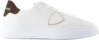 Philippe Model Temple Low Sneakers - Heren - Sneakers - Wit - 45 EU - Leer - Schoenen