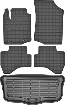 OEM Juego De Alfombrillas De Goma Para Coche Y Alfombrilla Para Maletero Para Citro&euml;n C1 Ii Hatchback A Partir De 2014