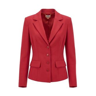Elisabetta Franchi Chaqueta de tejido t&eacute;cnico - Jackets - Mujer - Rojo - L