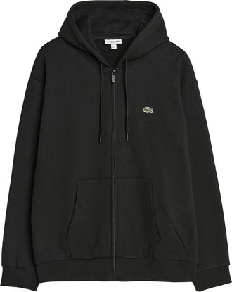 Lacoste Embroidered Zip-Up Hoodie