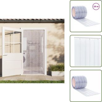 vidaXL The Living Store Tenda per Porte Trasparente 200 mm x 1,6 mm 10 m in PVC - Isolamento termico