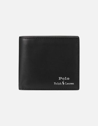 Ralph Lauren Mens Ralph Lauren Mens Genuine Cow Leather Wallet Black RL