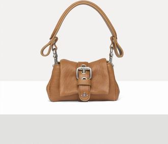 Vivienne Westwood Hazel Treasure Charm Handbag Supple Leather Honey-dark-silver