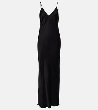 Isabel Marant Nevana satin maxi dress
