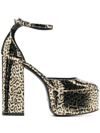 PARIS TEXAS leopard-print pumps - Brown