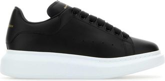 Alexander McQueen Black Leather Sneakers