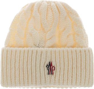 Moncler Grenoble Apres-Ski Muts - Dames - Hoeden - Beige - ONE Size - Wol - Accessoires