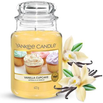 Yankee Candle Company Candela profumata in giara grande Cupcake alla vaniglia Durata Fino a 150 Ore Regali perfetti per la festa della mamma per le donne