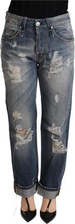 Acht Loose-fit Jeans - Dames - Loose Fit Jeans - Blauw - W26 - Katoen - Jeans