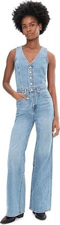 Levi's Denim Vest Wideleg Jumpsuit Womens Jumpsuit & Rompers One Piece Own It : 26, Cotton/Denim