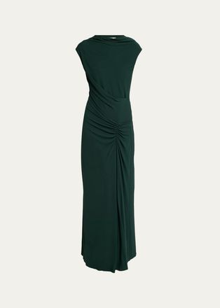 SIMKHAI Acacia Draped Jersey Maxi Dress