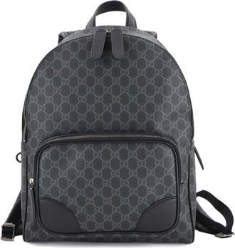 Gucci Black Fabric Leather Backpack (Pre-Owned)