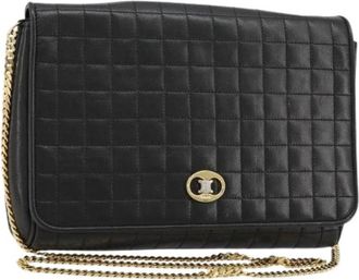 Celine Pre-owned Vintage Schoudertas - Dames - Vintage Schoudertas - Zwart - ONE Size - Leer - Vintage