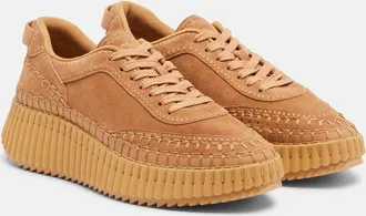 Chlo&eacute; Chlo&eacute; Zapatillas con plataforma Nama de ante