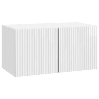 vidaXL Mueble Para Tv De Pared Brillante 59,5 X 31 X 30 Cm Vidaxl
