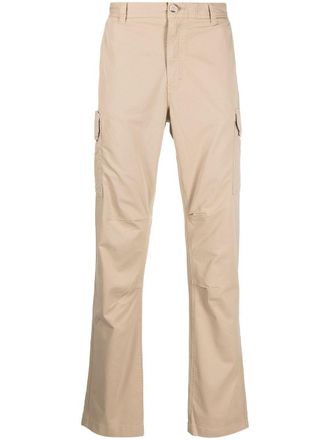Woolrich straight-leg cargo trousers - men - Cotton/Elastane/Cotton/Polyester - 33 - Neutrals