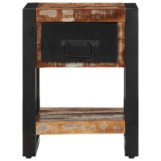 Berkfield Home Bedside Cabinets 2 pcs Multicolour Solid Rough Wood Mango