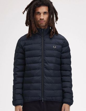 Fred Perry Mens Fred Perry Mens Insulated Jacket - Navy 248 - Black - Size: 38/Regular