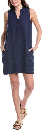 Tommy Bahama Two Palms Double Ruffle Linen Shift Dress