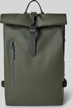 Rains Rolltop Rucksack mit Rei&szlig;verschlusstasche in Oliv, Gr&ouml;&szlig;e 1