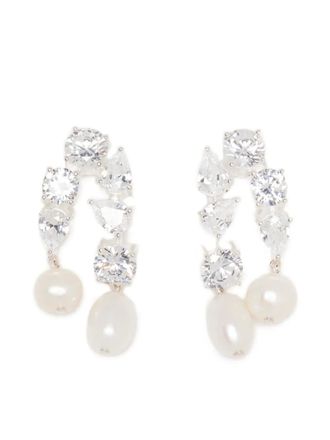 Completedworks Cascading pearl earrings - Silver