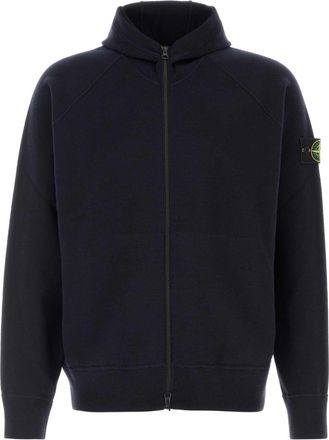 Stone Island Mens Midnight Blue Knit Sweatshirt Felpe Sweater