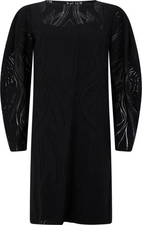 Alberta Ferretti Korte jurk met lange mouwen - Dames - Korte kleedjes - Zwart - S - Kleedjes