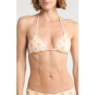 Dippin' Daisy's Swimwear Palm Triangle Bikini Top in Sandy Shores at Nordstrom Rack, Size X-Large
