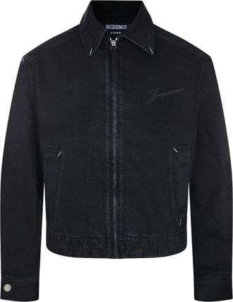 Jacquemus Black Cropped Zip Jacket