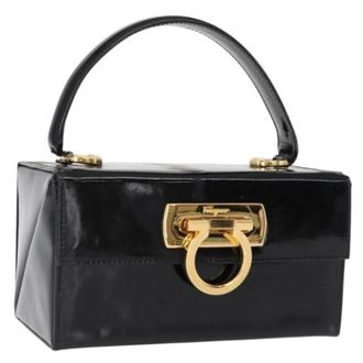 Ferragamo Pre-owned Coated Canvas Mini Bag - Dames - Pre-owned - Zwart - Maat: ONE Size