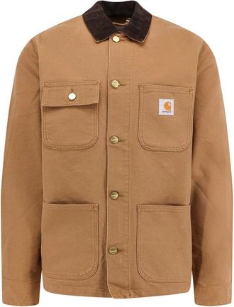 Carhartt Work in Progress Michigan Coat - Heren - Zomerjassen - Bruin - M - Katoen - Jassen