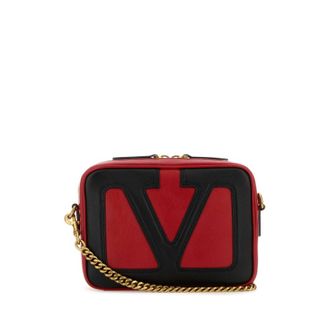 Valentino Garavani Red Nappa Leather Viva Superstar Crossbody Bag