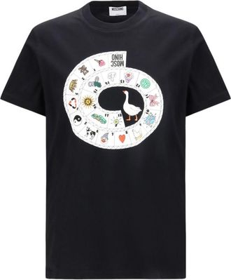 Moschino Short-Sleeve T-Shirt With Board Game-Inspired Design