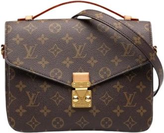 Louis Vuitton Pre-owned Pochette Metis - Dames - Pre-owned - Bruin - Maat: ONE Size Leer
