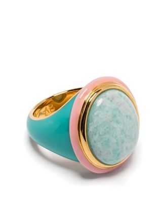 Aur&eacute;lie Bidermann Tabarin Amazonite ring - Verde