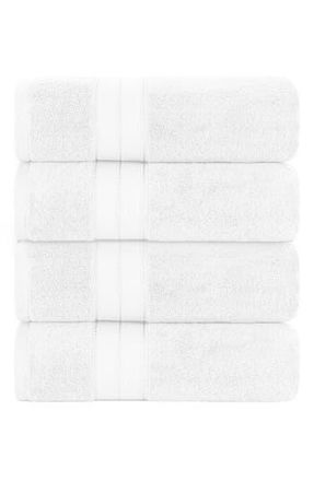 Modern Threads Spunloft Bath Towel - Set of 4 in White at Nordstrom Rack