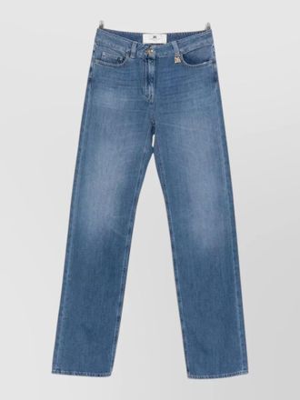 Elisabetta Franchi denim wide-leg trousers