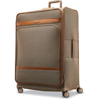 Hartmann Herringbone Deluxe Extended Journey Expandable 29 Large Checked Spinner Luggage in Terracotta Herringbone at Nordstrom
