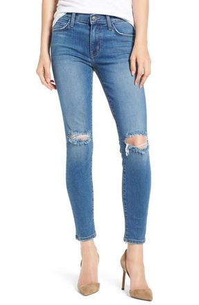 Current Elliott The Stiletto Ripped Skinny Jeans in 2 Year Destroy at Nordstrom, Size 26