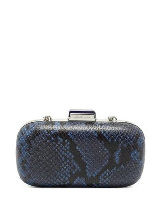 Michael Kors Katoenen clutch met logodetail - Blauw
