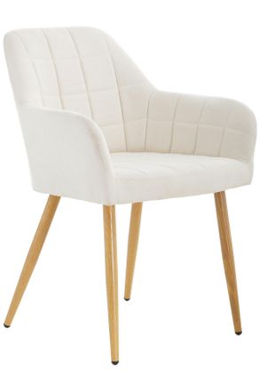 MID.YOU Mid.you Armlehnstuhl, Beige, Metall, Textil, konisch, 57x82x60 cm, Esszimmer, Stühle, Polsterstühle