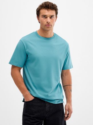 Le 31 Mens 100% organic cotton T-shirt Longline fit