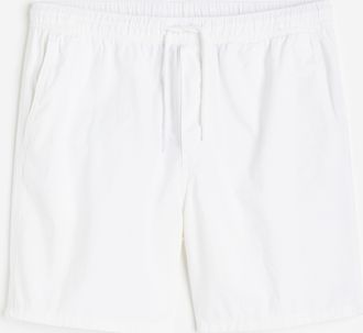 H&M Baumwollshorts Regular Fit - White