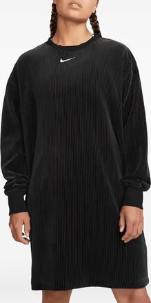 Nike logo-embroidered midi dres - Nero