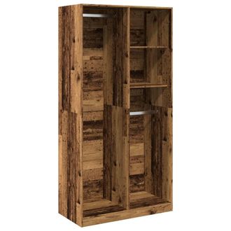 vidaXL Vidaxl - Armario De Madera Ingenier&iacute;a Envejecida 100x50x200 Cm