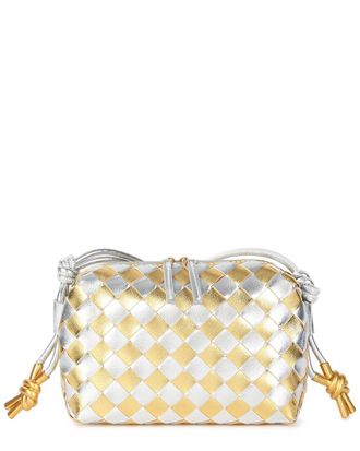 Tiffany & Fred Woven Leather Mini Crossbody