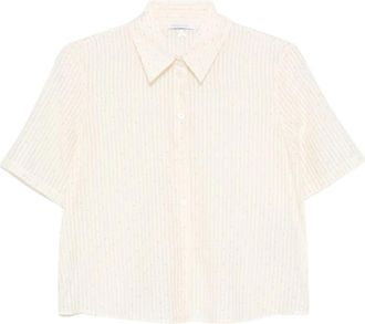 Patrizia Pepe Shirts - Dames - Overhemden - Beige - S - Overhemden