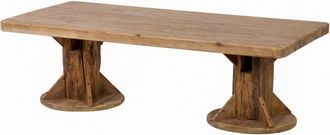 Adda Home Mesa natural de madera 135x70x43cm