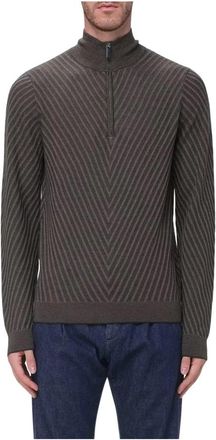 Emporio Armani Truien - Heren - Vesten met rits - Bruin - XL - Hoodies & sweatvesten