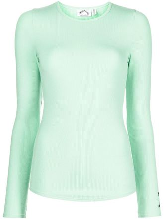 The Upside Solstice Giselle ribbed top - Green
